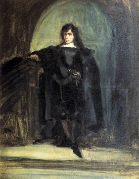 Selbst Porträt als Ravenswood romantische Eugene Delacroix Ölgemälde